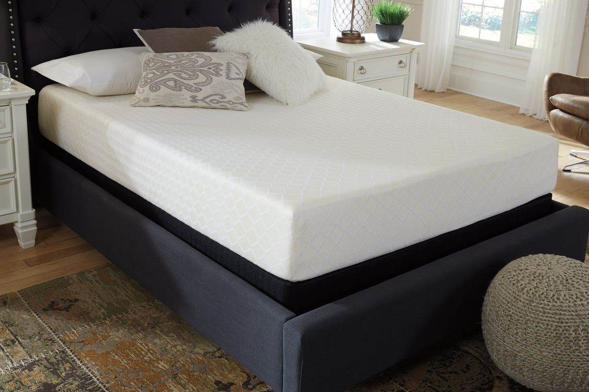 10 Inch Chime Memory Foam White California King Mattress in a Box from Ashley - Luna Furniture