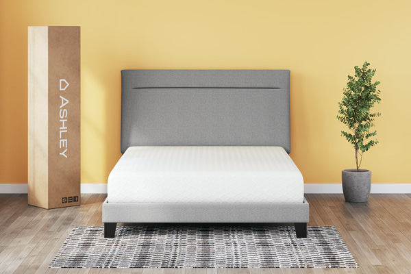 10 Inch Chime Memory Foam White King Mattress in a Box