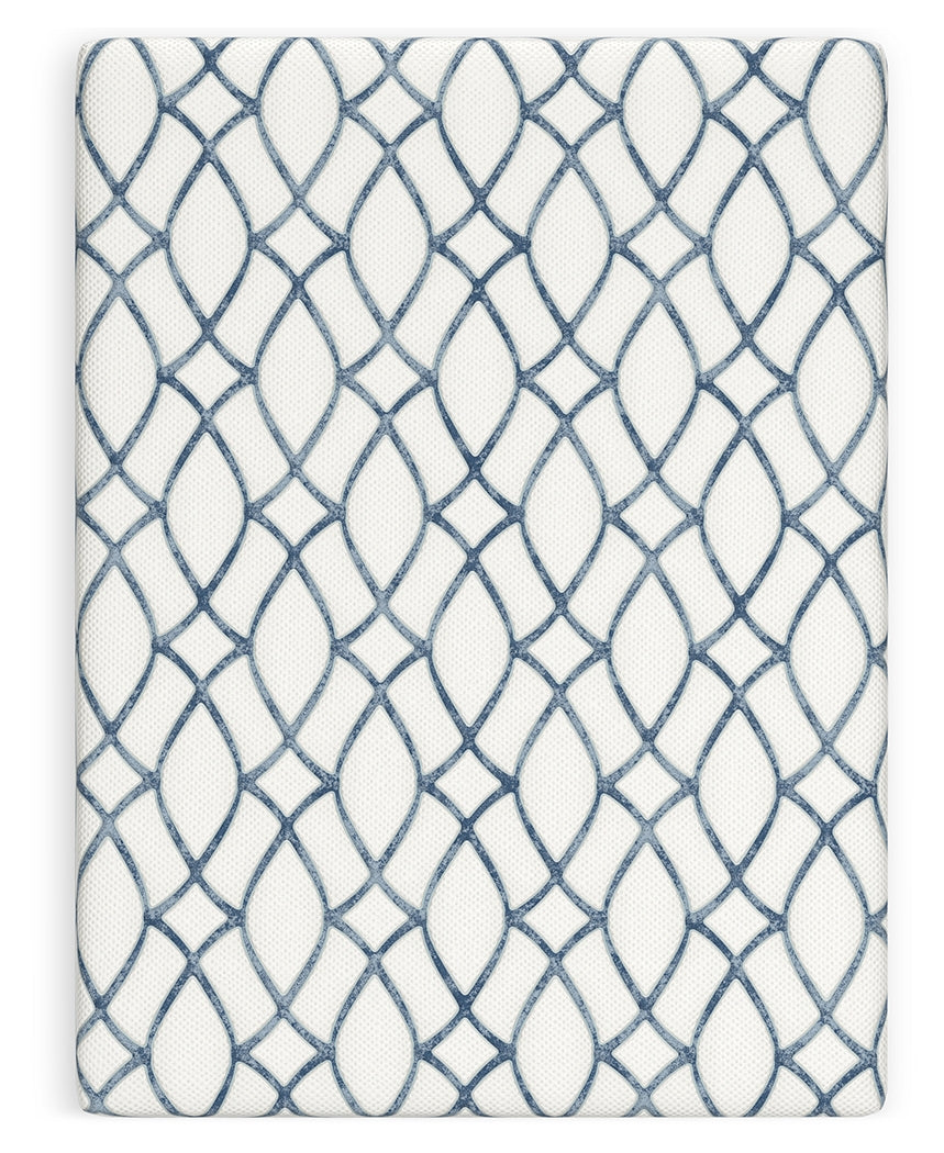 12 Inch Chime Elite 2.0 White/Blue Full Mattress from Ashley - Luna Furniture