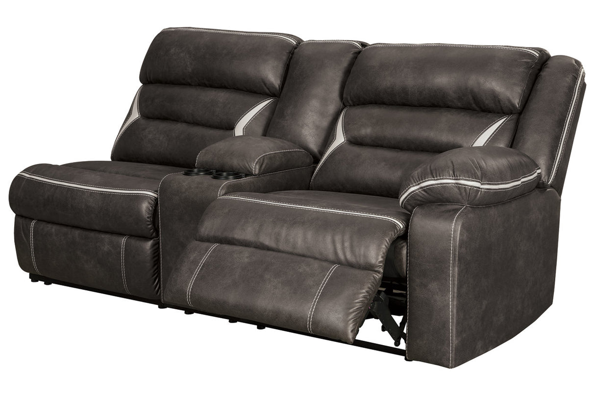 Kincord Midnight Right-Arm Facing Power Reclining Sofa with Console from Ashley - Luna Furniture