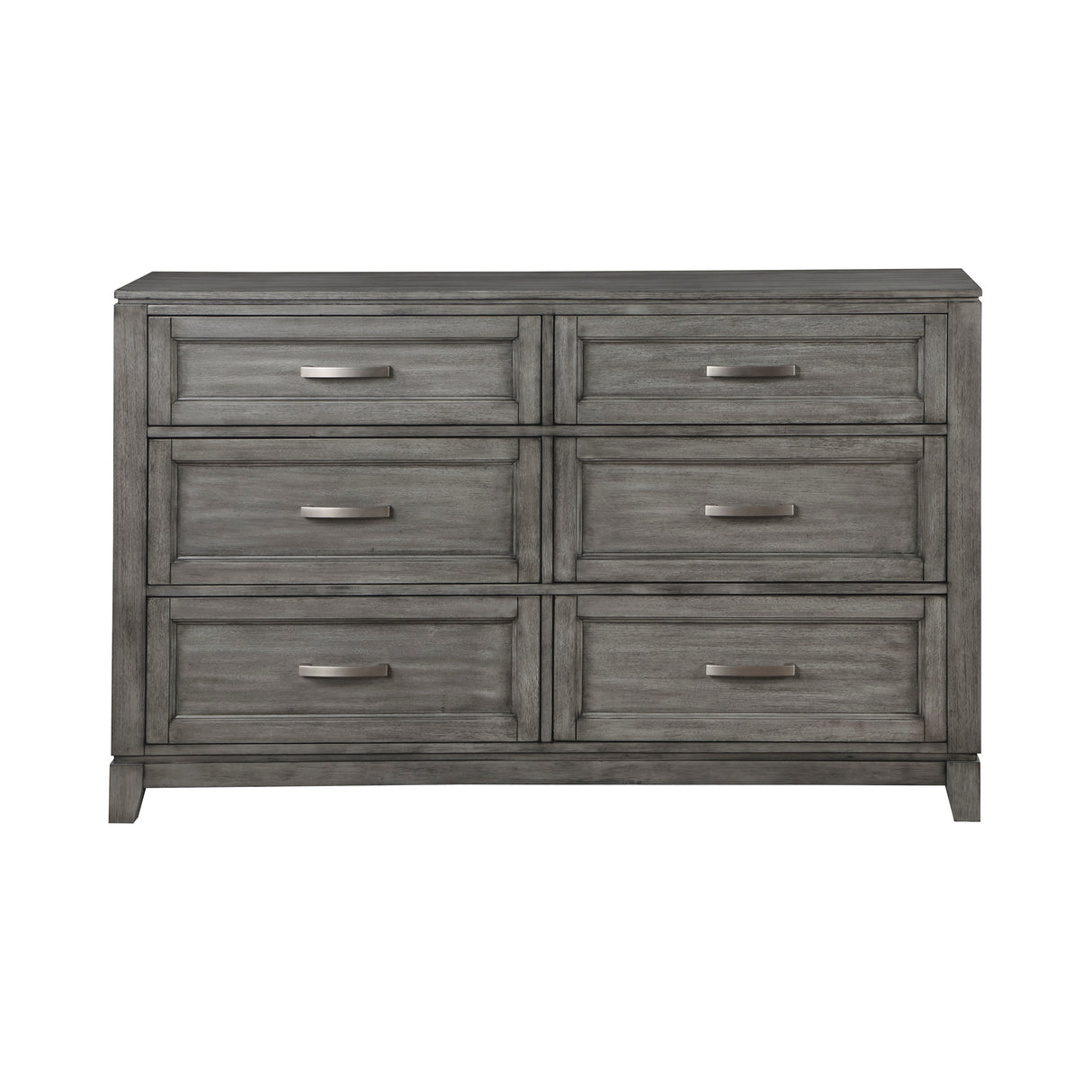 Garretson Gray 4-Piece Bedroom Set (Queen Bed, Nightstand, Dresser, Mirror) from Homelegance - Luna Furniture