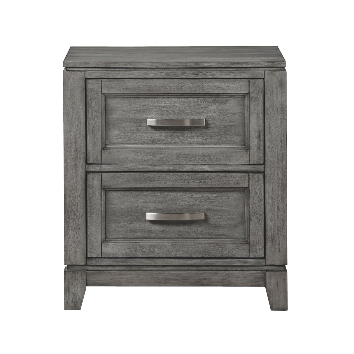Garretson Gray 4-Piece Bedroom Set (Queen Bed, Nightstand, Dresser, Mirror) from Homelegance - Luna Furniture