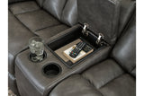 Willamen Quarry Reclining Loveseat with Console -  - Luna Furniture