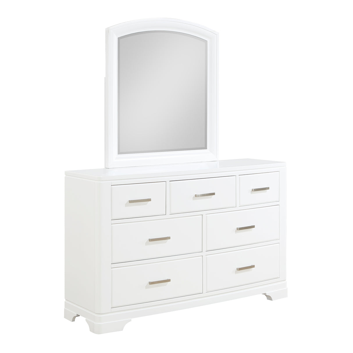 Hudson White Mirror (Mirror Only) from Homelegance - Luna Furniture