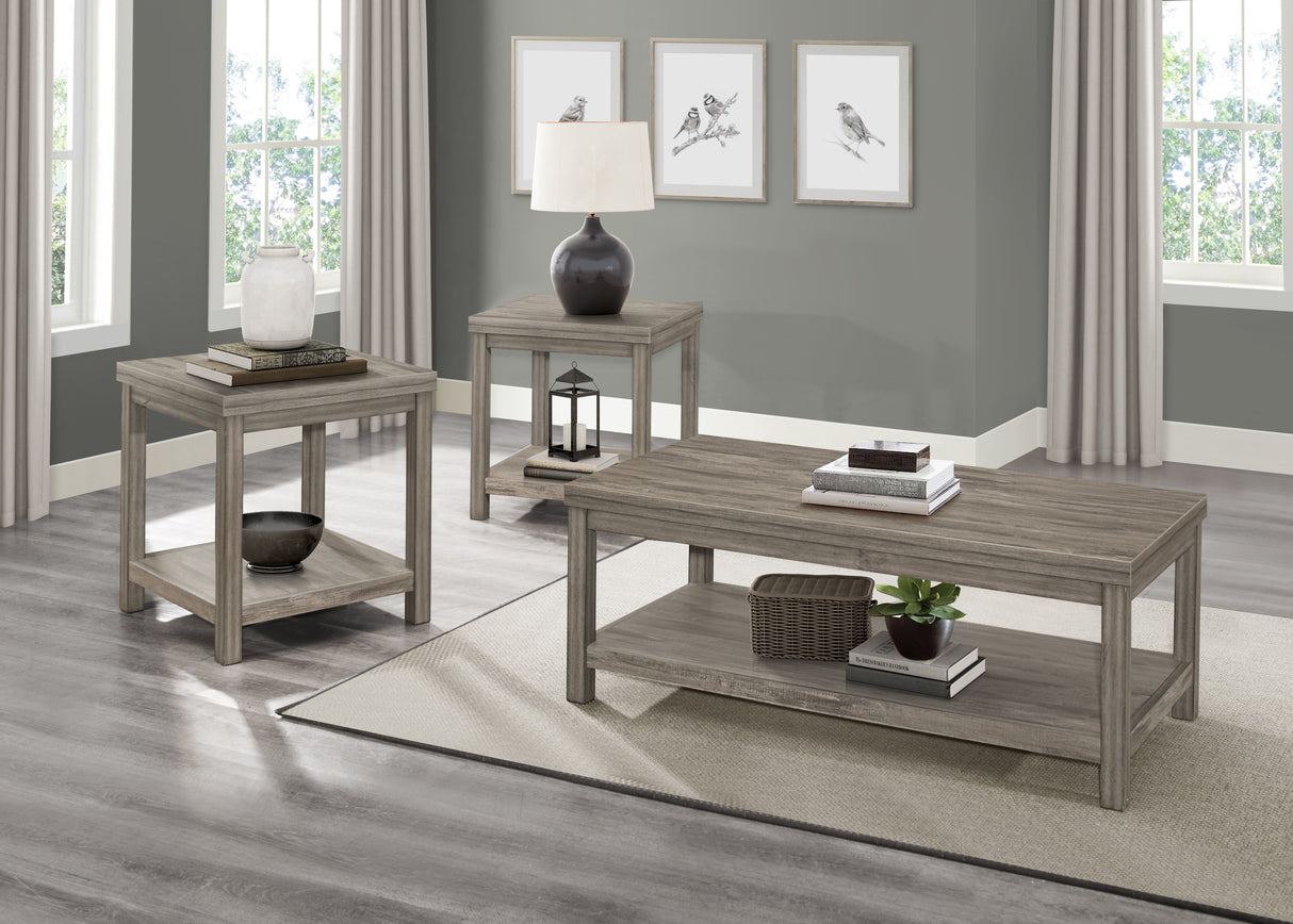 Bainbridge Weathered Gray 3-Piece Pack Occasional Set from Homelegance - Luna Furniture