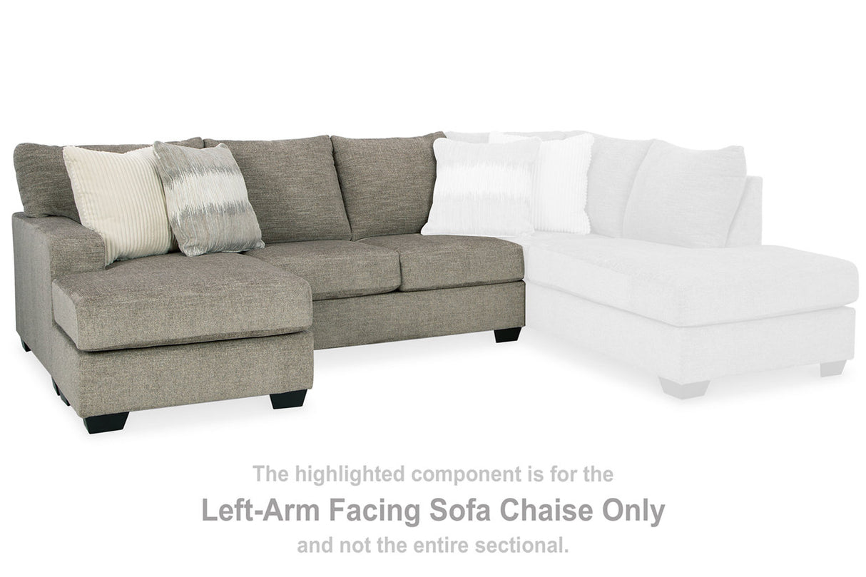 Creswell Stone Left-Arm Facing Sofa Chaise from Ashley - Luna Furniture