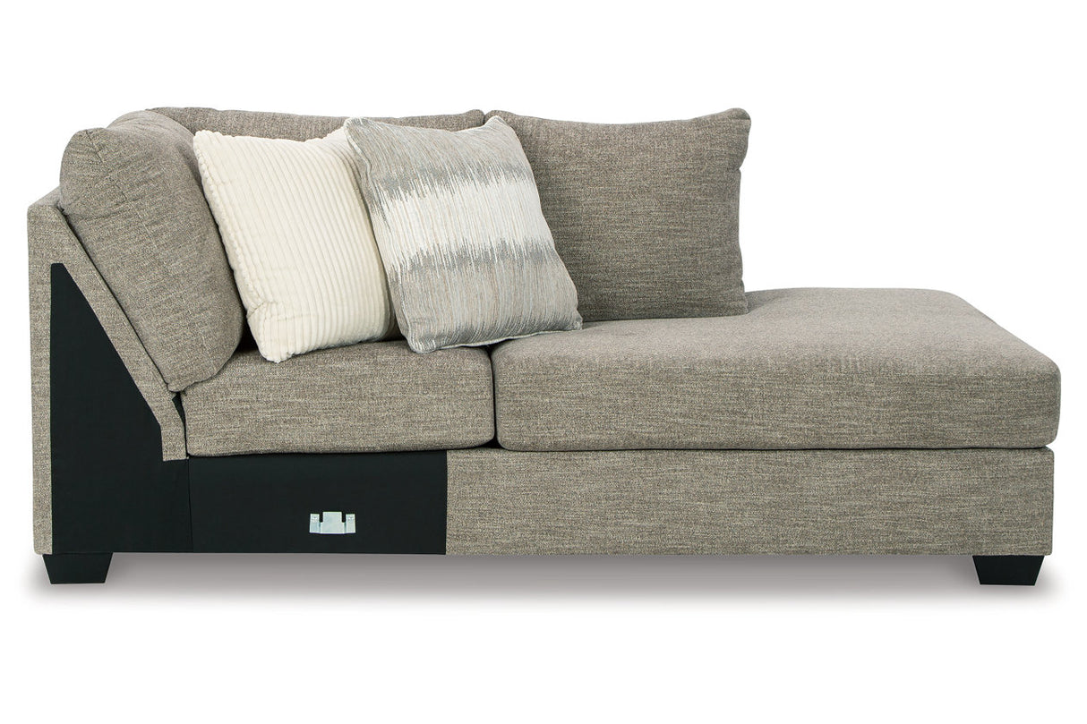 Creswell Stone Right-Arm Facing Corner Chaise from Ashley - Luna Furniture