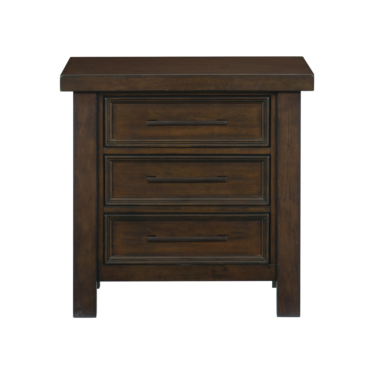 Logandale Brown 4-Piece Bedroom Set (Queen Bed, Nightstand, Dresser, Mirror) from Homelegance - Luna Furniture