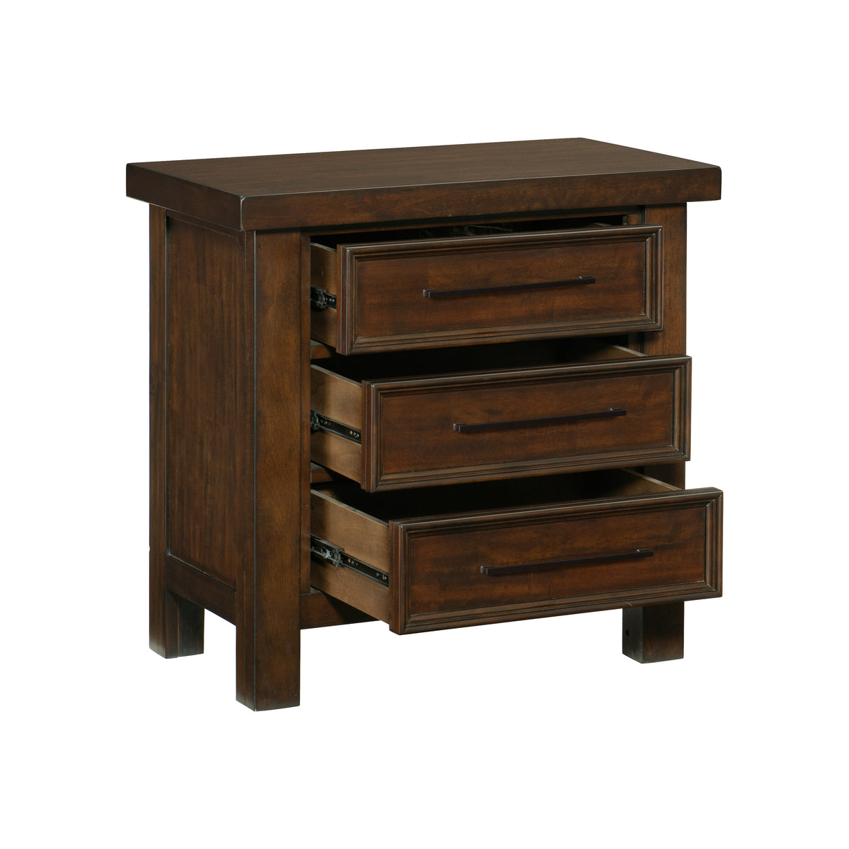 Logandale Brown 4-Piece Bedroom Set (Queen Bed, Nightstand, Dresser, Mirror) from Homelegance - Luna Furniture