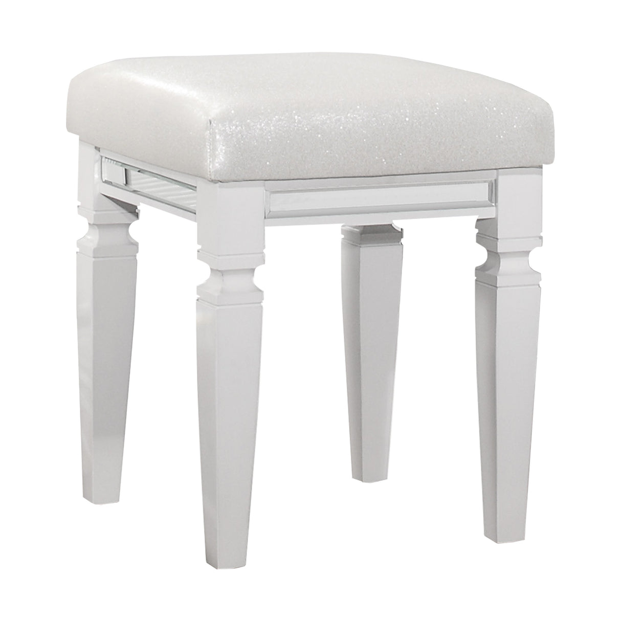 Tamsin White Vanity Stool from Homelegance - Luna Furniture