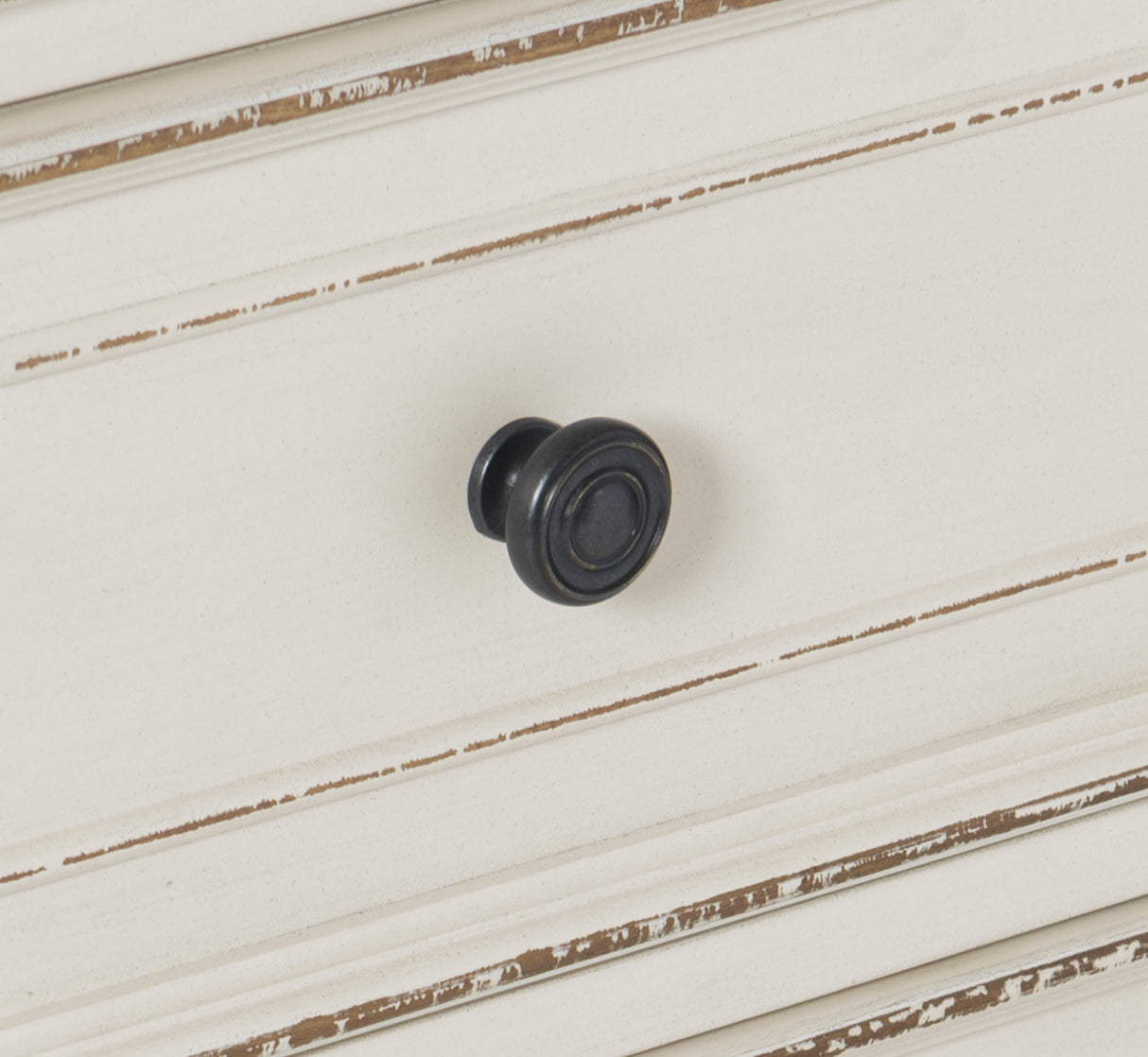 Baylesford Antique White 4-Piece Bedroom Set (Queen Bed, Nightstand, Dresser, Mirror) from Homelegance - Luna Furniture