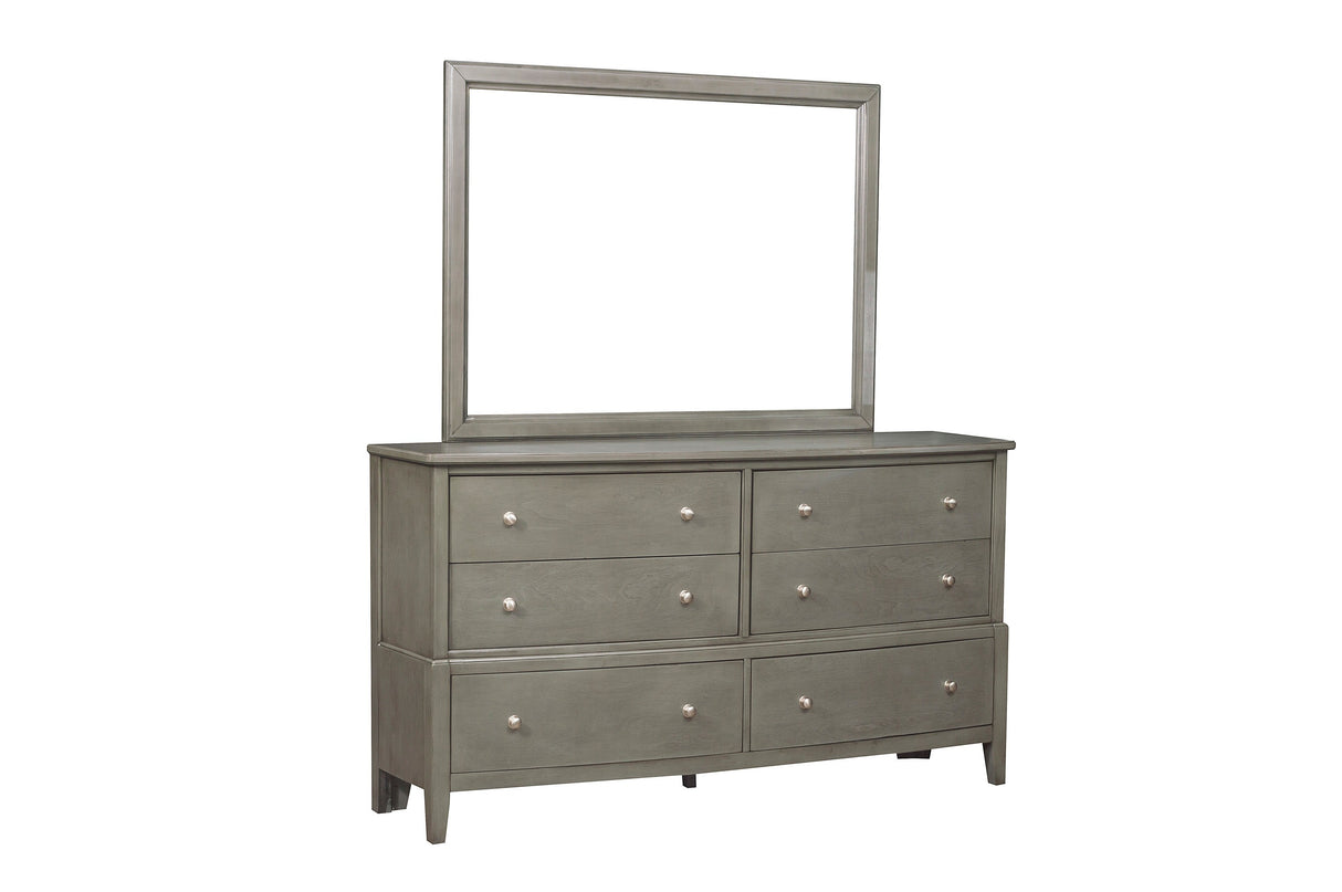 Cotterill Gray 4-Piece Bedroom Set (Queen Bed, Nightstand, Dresser, Mirror) from Homelegance - Luna Furniture