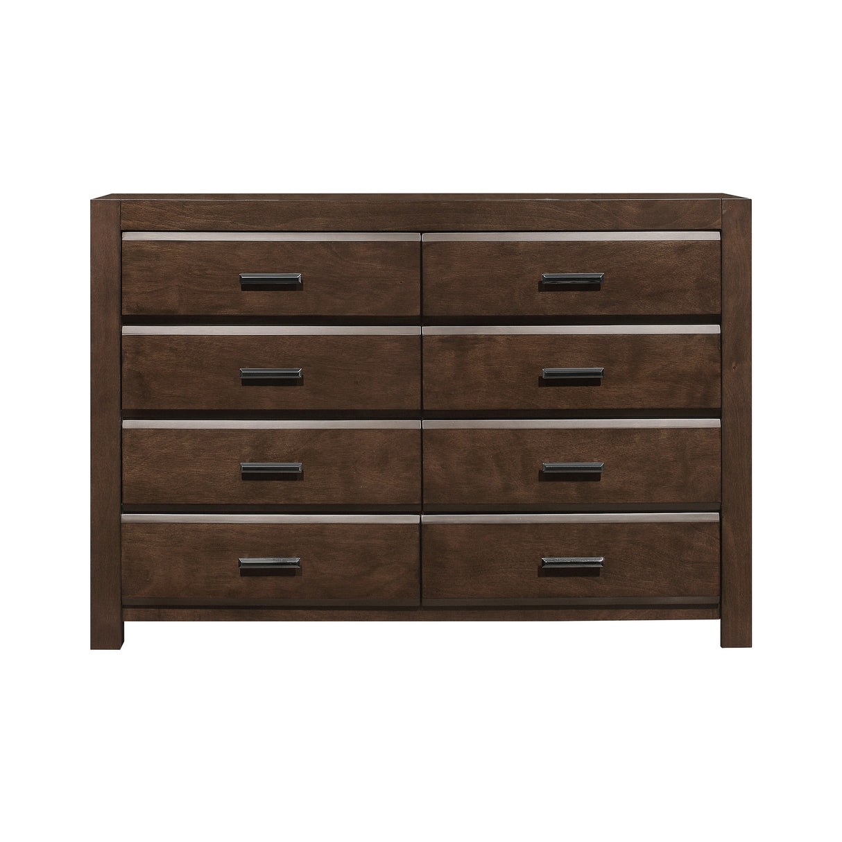 Erwan Espresso 4-Piece Bedroom Set (Queen Bed, Nightstand, Dresser, Mirror) from Homelegance - Luna Furniture