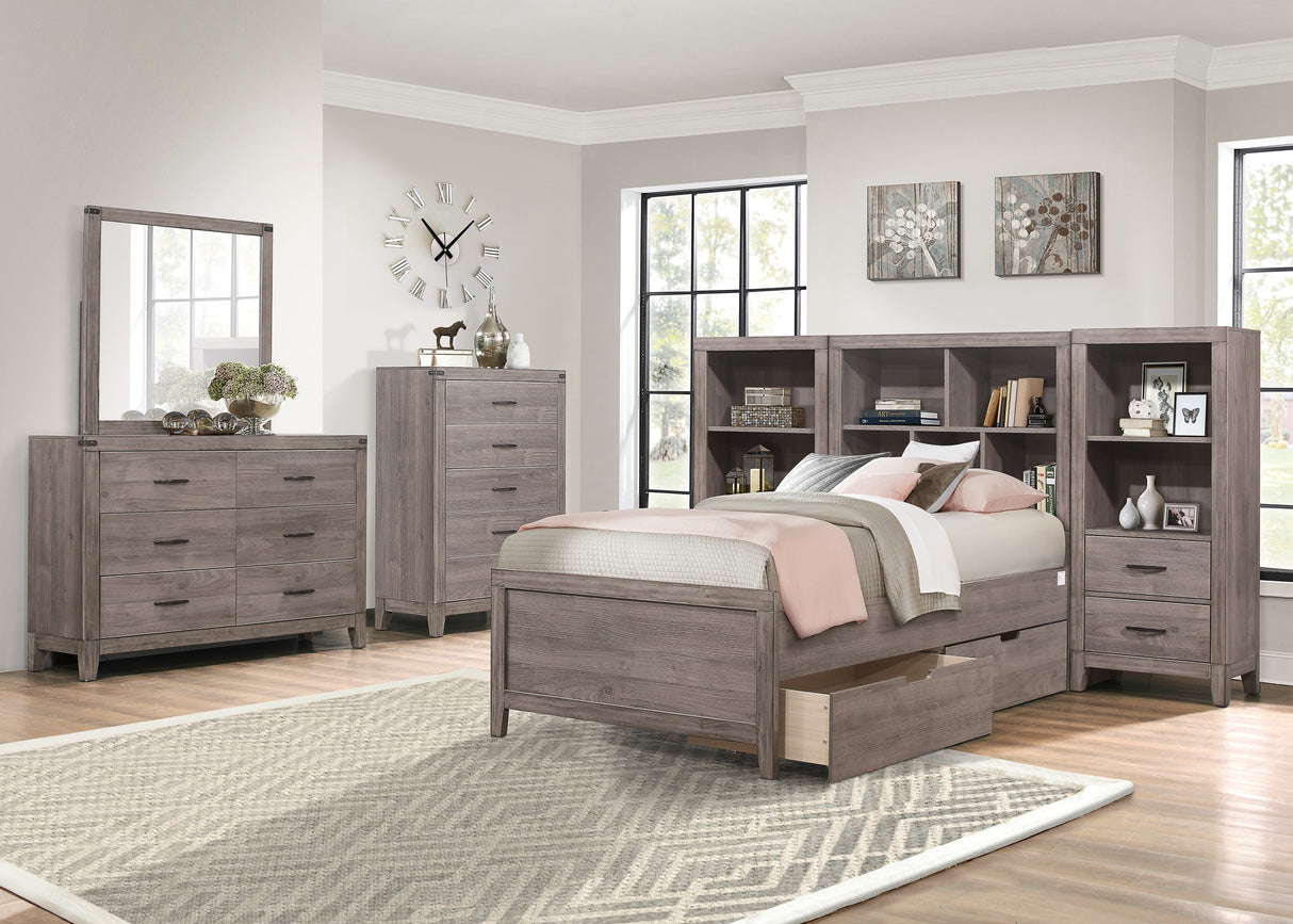 Woodrow Brownish Gray Twin/Full Toy Boxes (One Set) from Homelegance - Luna Furniture