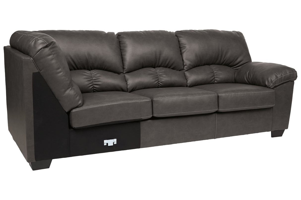 Aberton Gray Right-Arm Facing Sofa with Corner Wedge from Ashley - Luna Furniture