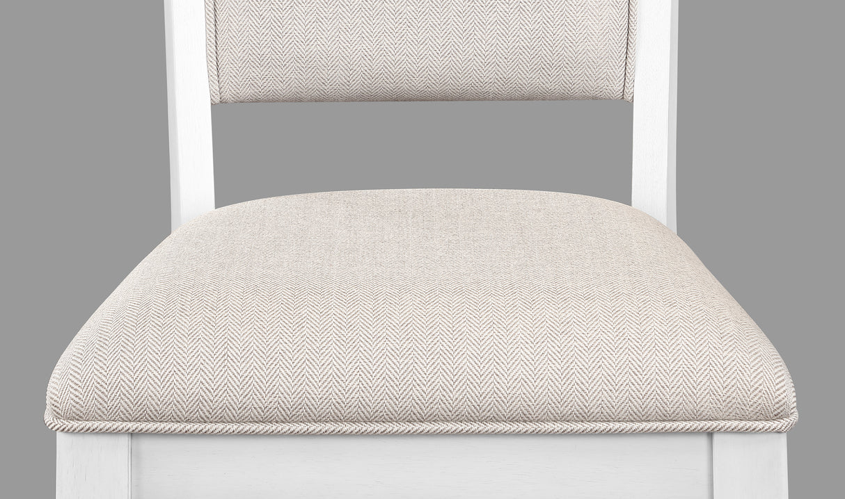 Wendy White Counter Height Chair, Set of 2 from Crown Mark - Luna Furniture