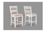 Wendy White Counter Height Chair, Set of 2