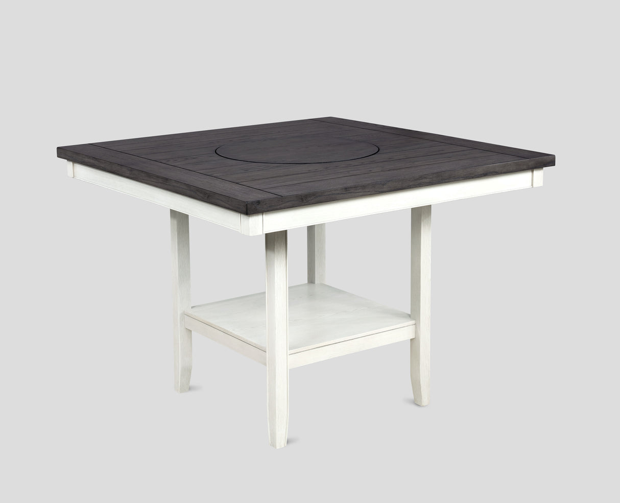 Fulton Chalk/White Counter Height Table from Crown Mark - Luna Furniture