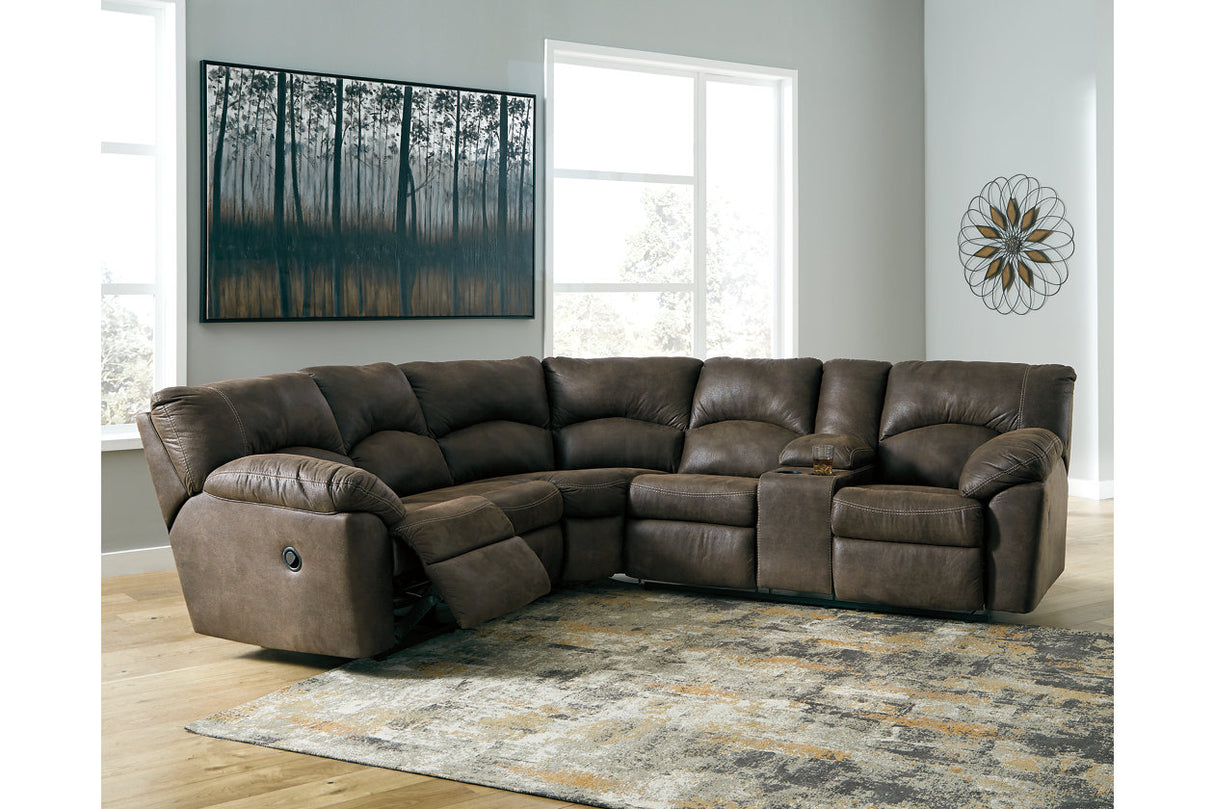 Tambo Canyon 2-Piece Reclining Sectional from Ashley - Luna Furniture