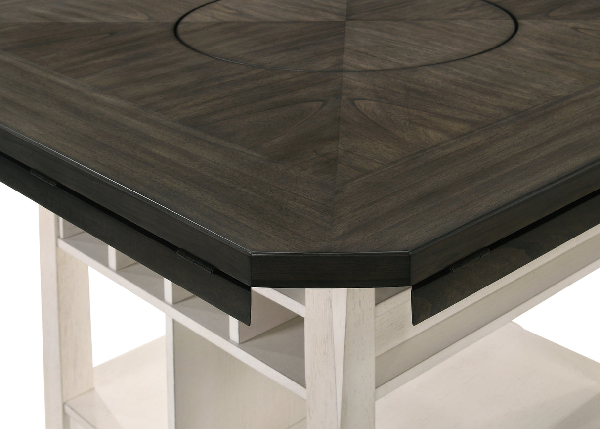 Conner Chalk/Gray Counter Height Table from Crown Mark - Luna Furniture