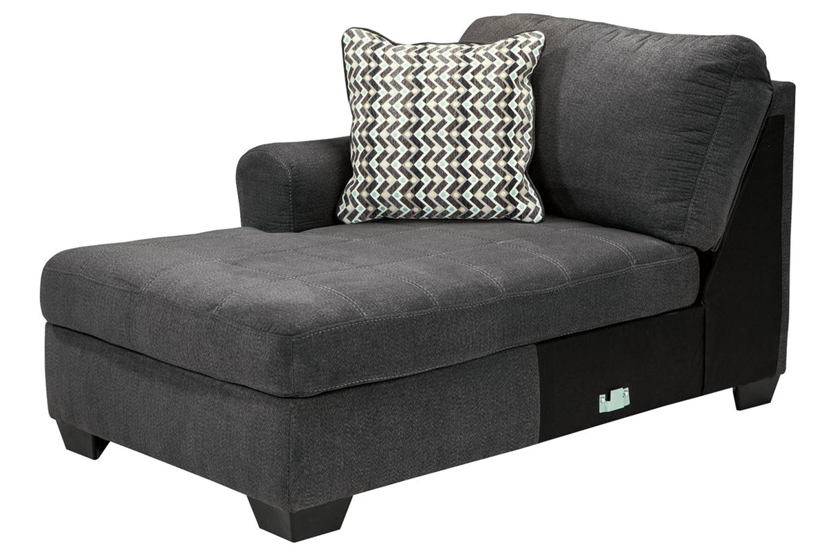 Ambee Slate Left-Arm Facing Corner Chaise from Ashley - Luna Furniture