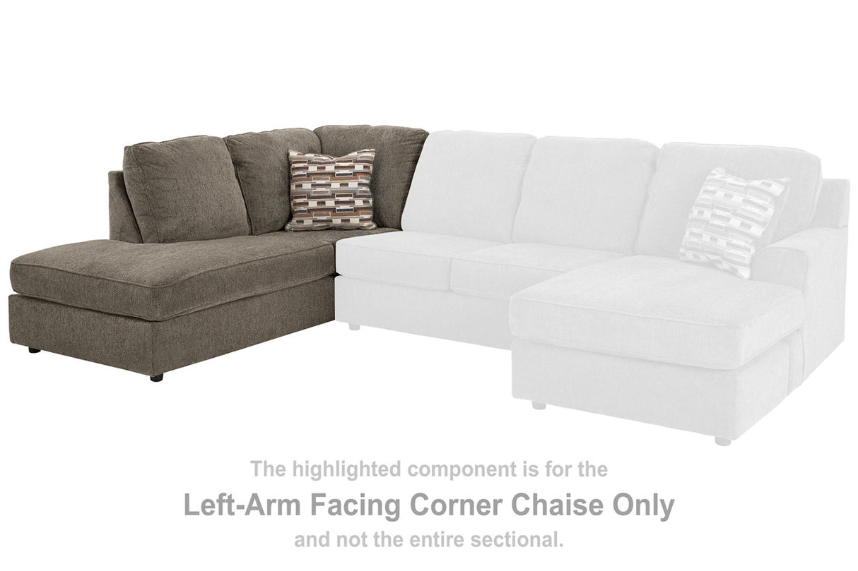 O'Phannon Putty Left-Arm Facing Corner Chaise from Ashley - Luna Furniture
