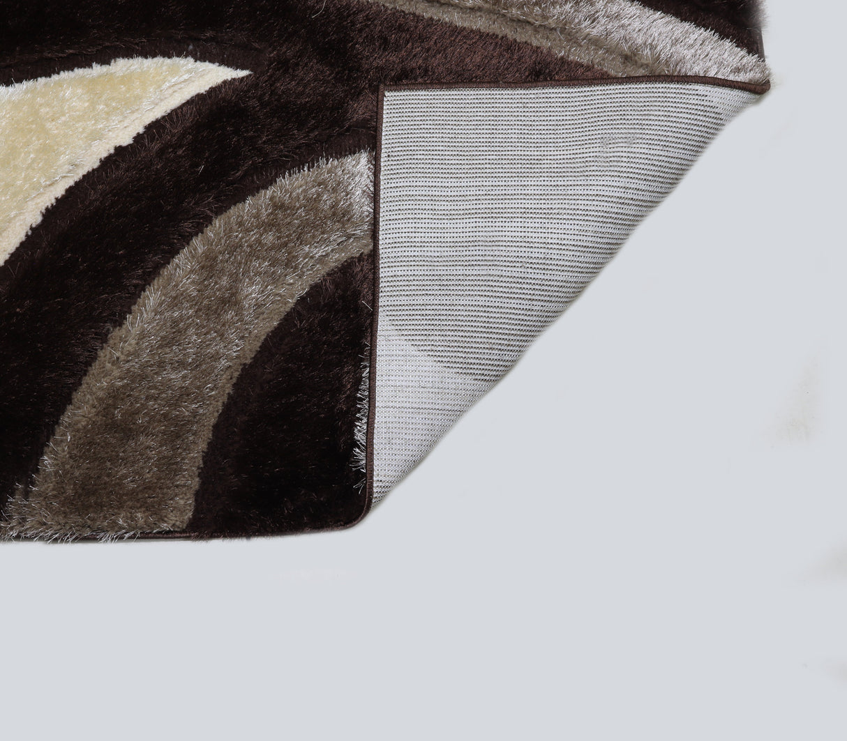 3D Shaggy Brown 5X7 Area Rug from Nova Furniture - Luna Furniture