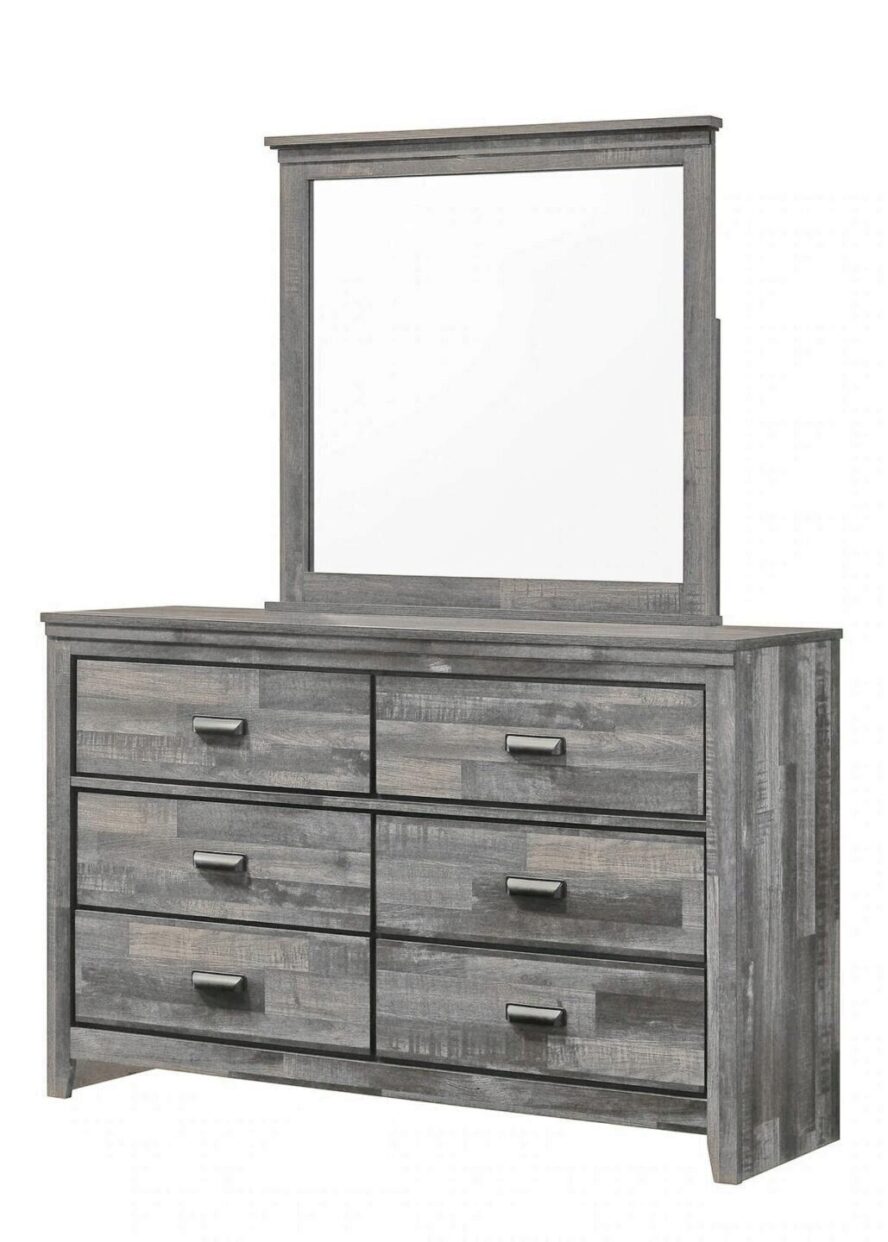 Carter Gray Bedroom Mirror (Mirror Only) from Crown Mark - Luna Furniture