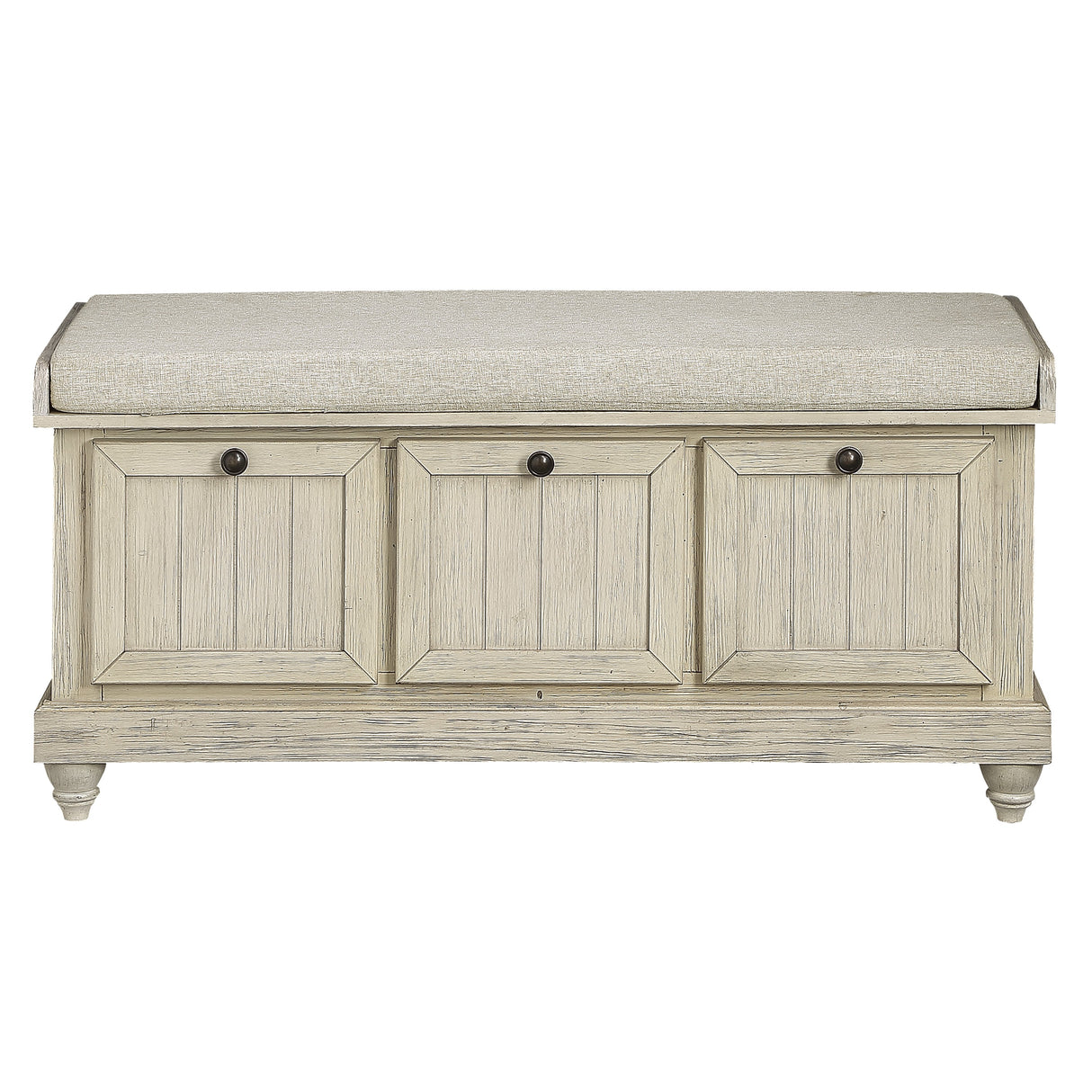 Woodwell Antique White Lift Top Storage Bench from Homelegance - Luna Furniture