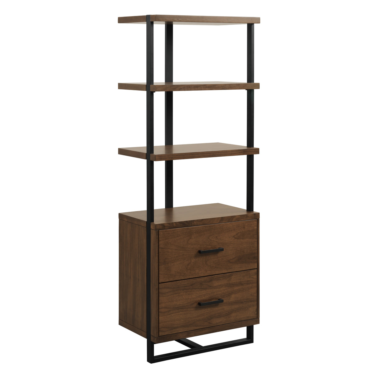 Sedley Walnut/Rustic Black Side Piers from Homelegance - Luna Furniture