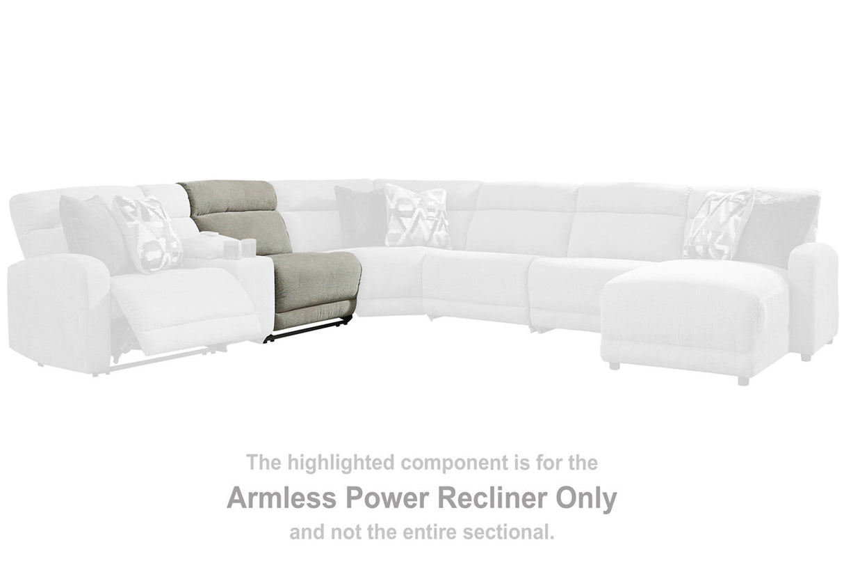 Colleyville Stone Armless Power Recliner from Ashley - Luna Furniture