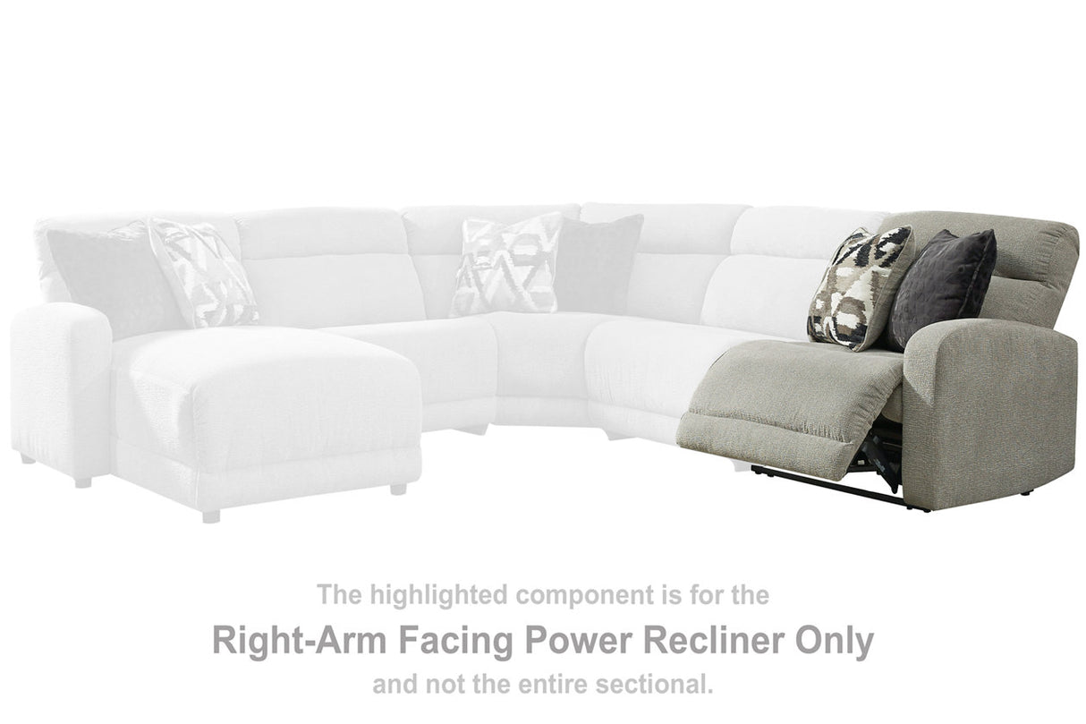 Colleyville Stone Right-Arm Facing Power Recliner from Ashley - Luna Furniture