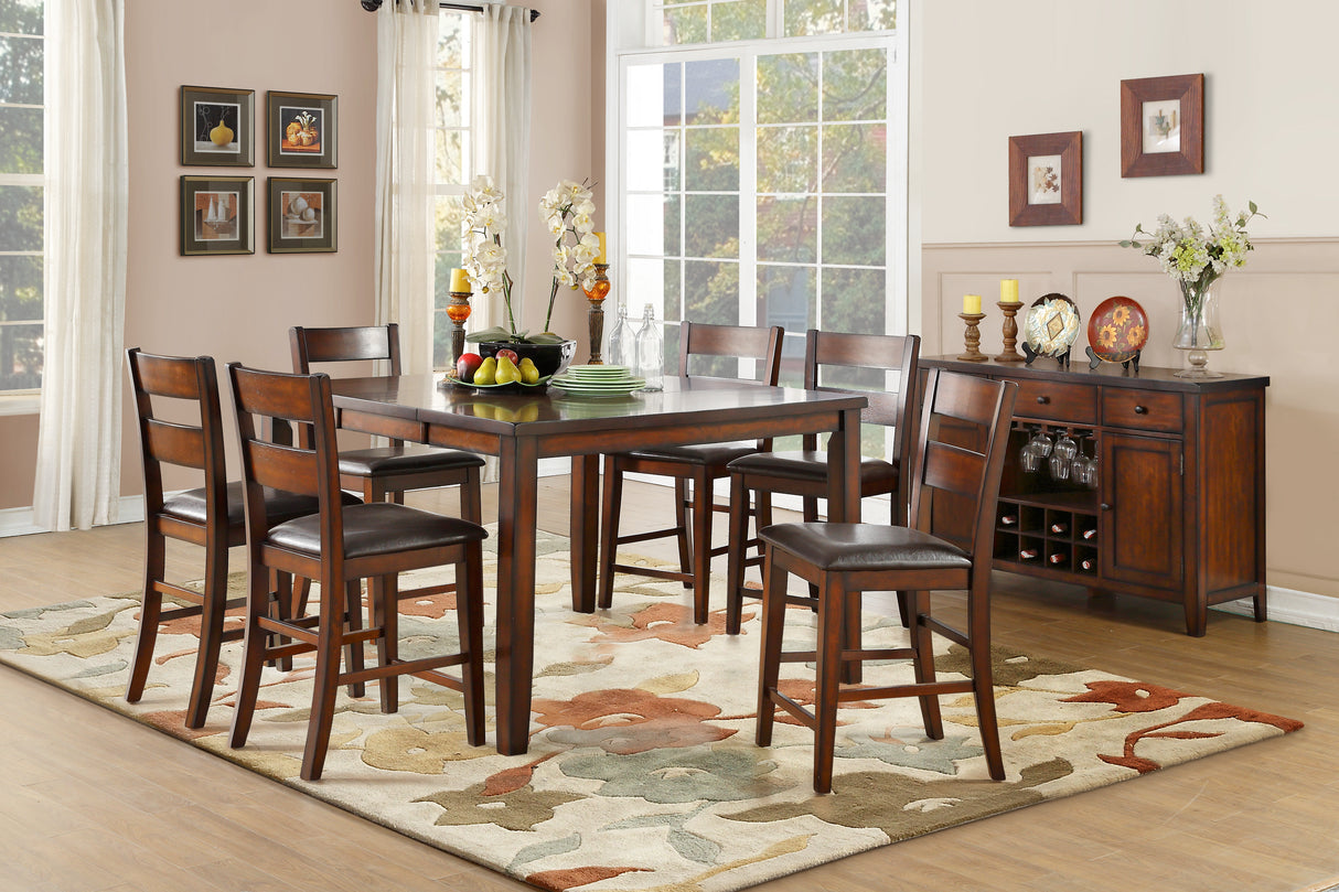 Mantello Cherry Counter Chair, Set of 2 from Homelegance - Luna Furniture