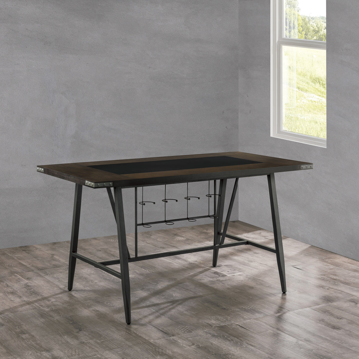 Appert Brown/Dark Gray Counter Height Table from Homelegance - Luna Furniture
