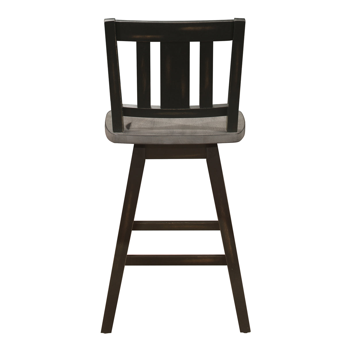 Amsonia Gray/Black Swivel Counter Height Chairs, Set of 2 from Homelegance - Luna Furniture