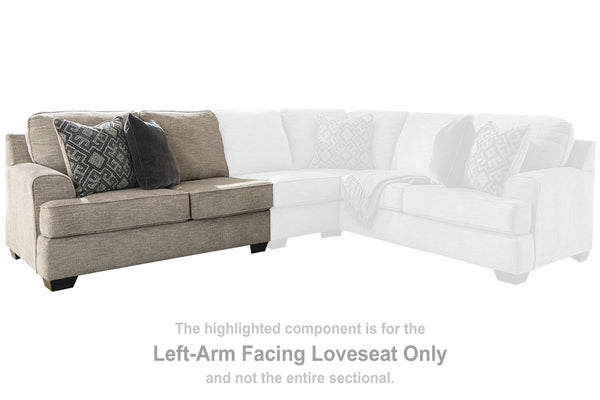 Bovarian Stone Left-Arm Facing Loveseat