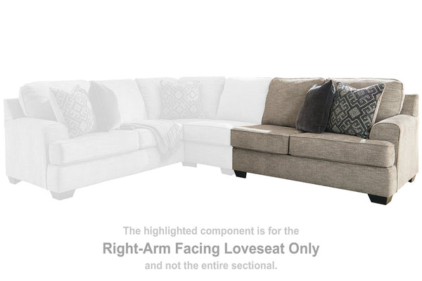 Bovarian Stone Right-Arm Facing Loveseat