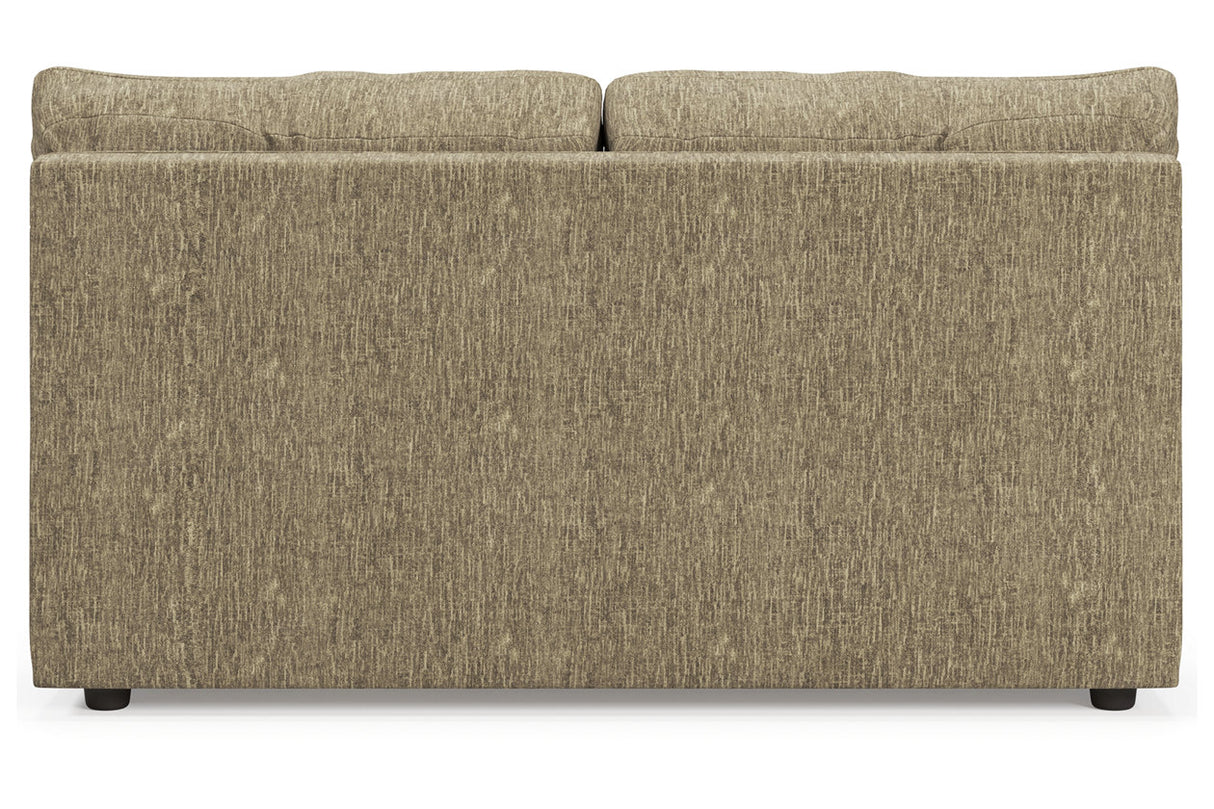 Hoylake Chocolate Armless Loveseat from Ashley - Luna Furniture