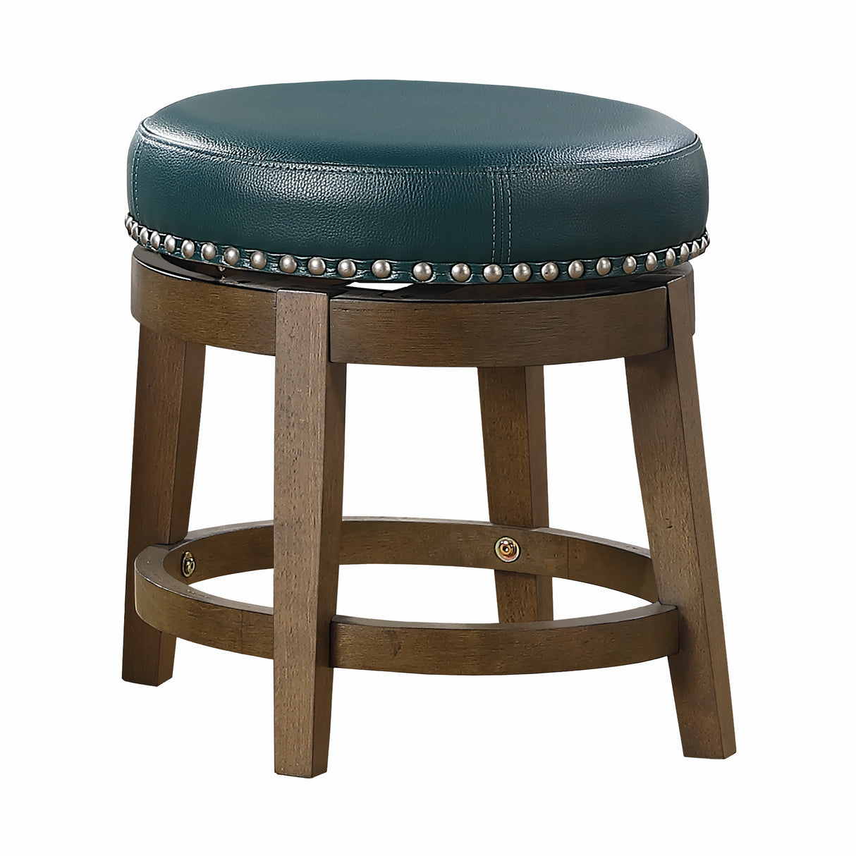 Westby Green/Brown Round Swivel Stool, Green, Set of 2 from Homelegance - Luna Furniture