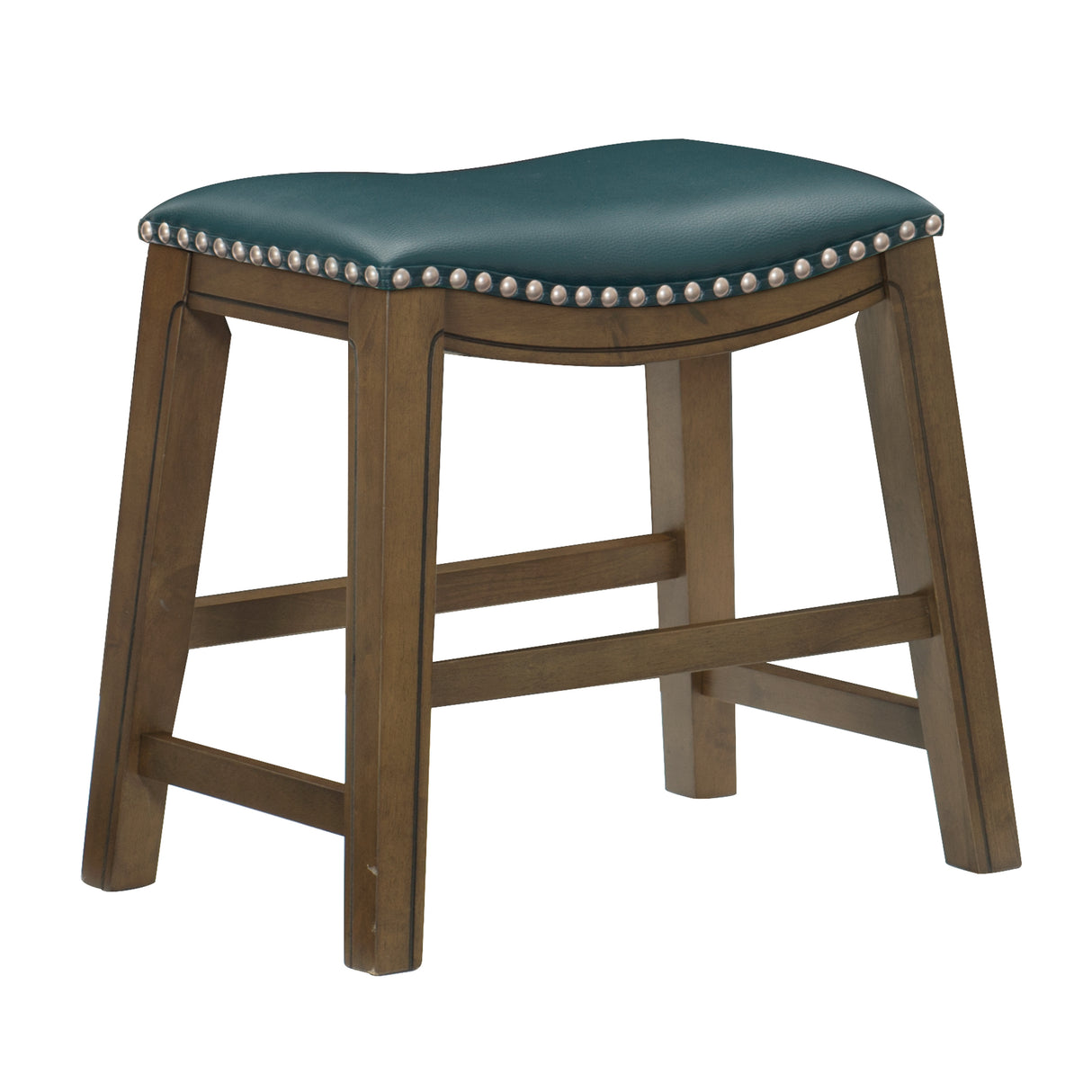 Ordway Green/Brown Dining Stool, Green from Homelegance - Luna Furniture