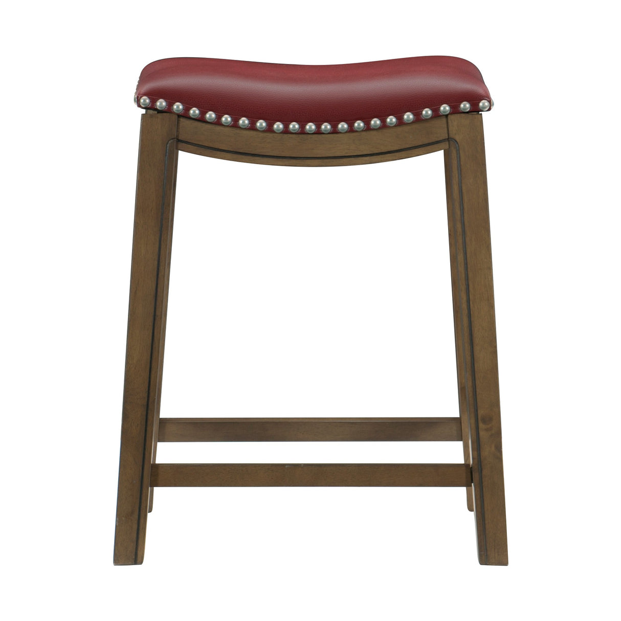 Ordway Red/Brown Counter Height Stool, Red from Homelegance - Luna Furniture