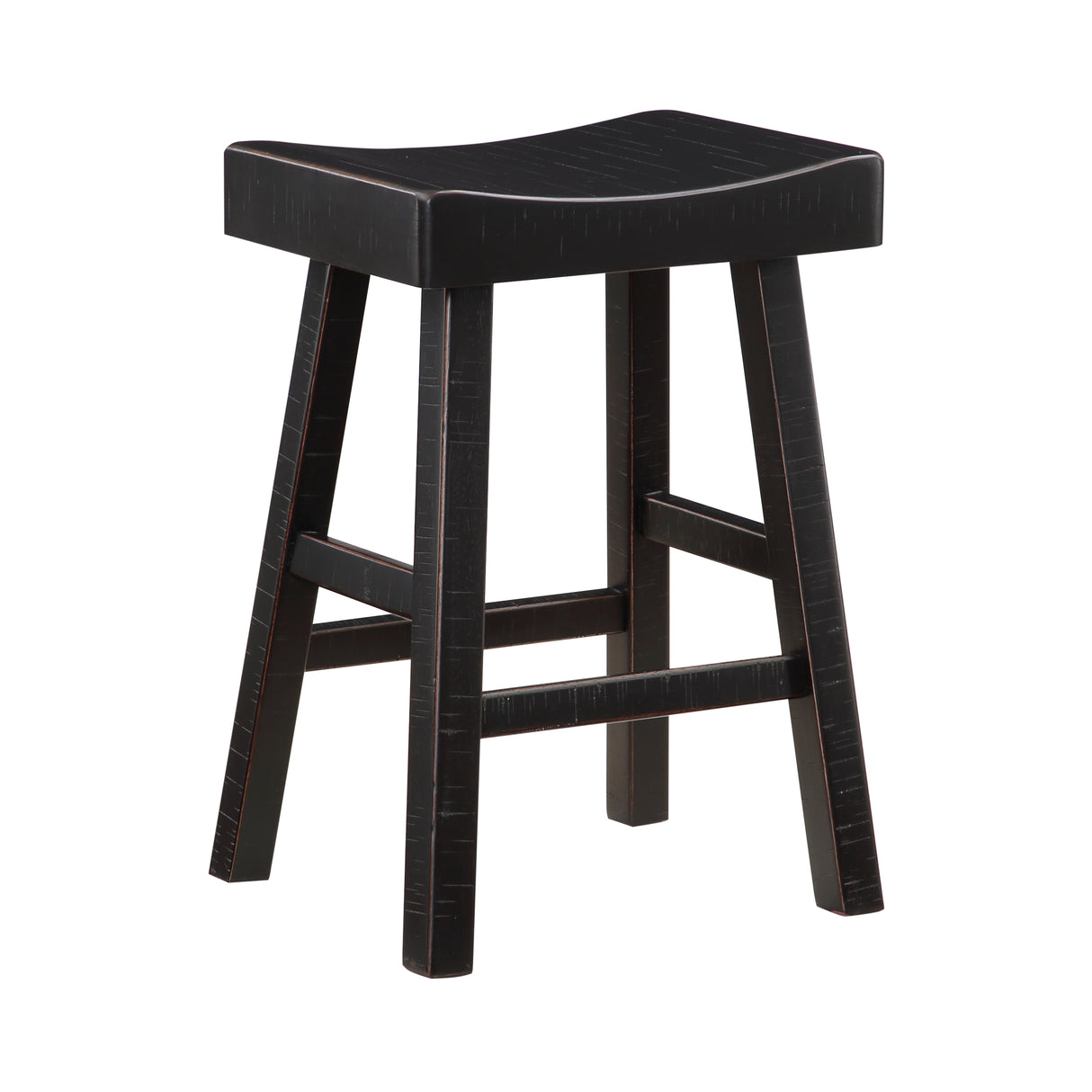 Caspian Black Counter Height Stool, Set of 2 from Homelegance - Luna Furniture