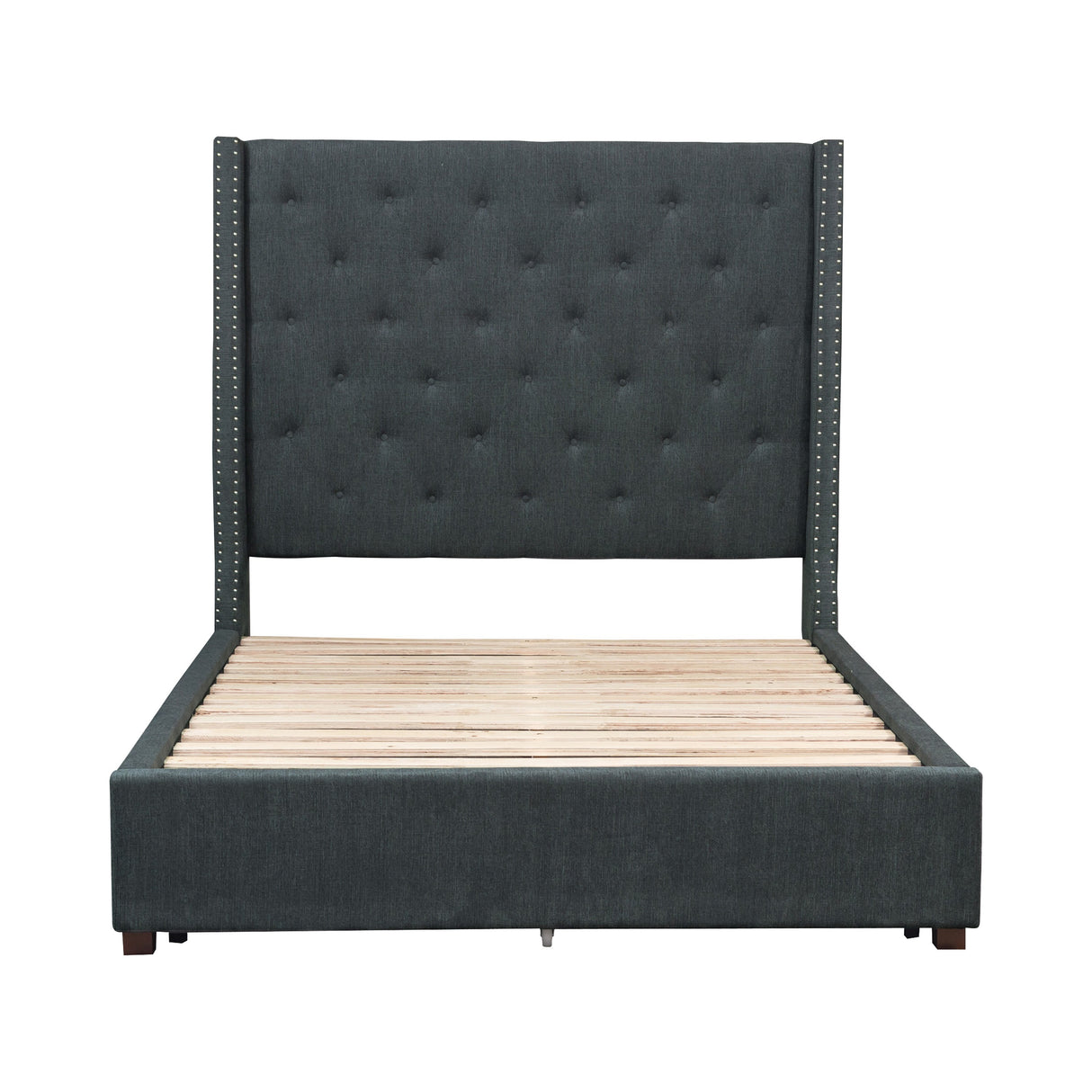Fairborn Gray Queen Platform Bed from Homelegance - Luna Furniture