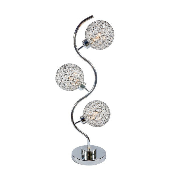 Dana 3- Piece Crystal Globe Table Lamp from Crown Mark - Luna Furniture