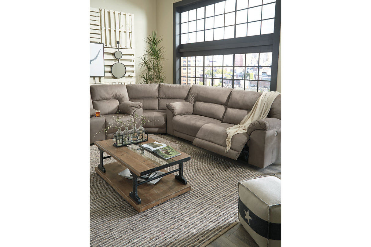 Cavalcade Slate 3-Piece Power Reclining Sectional from Ashley - Luna Furniture