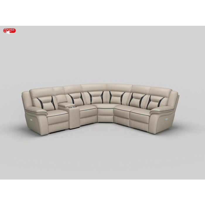 Amite Beige Power Reclining Sectional from Homelegance - Luna Furniture