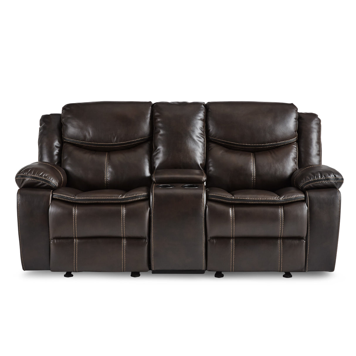 Bastrop Brown Reclining Sofa and Loveseat from Homelegance - Luna Furniture