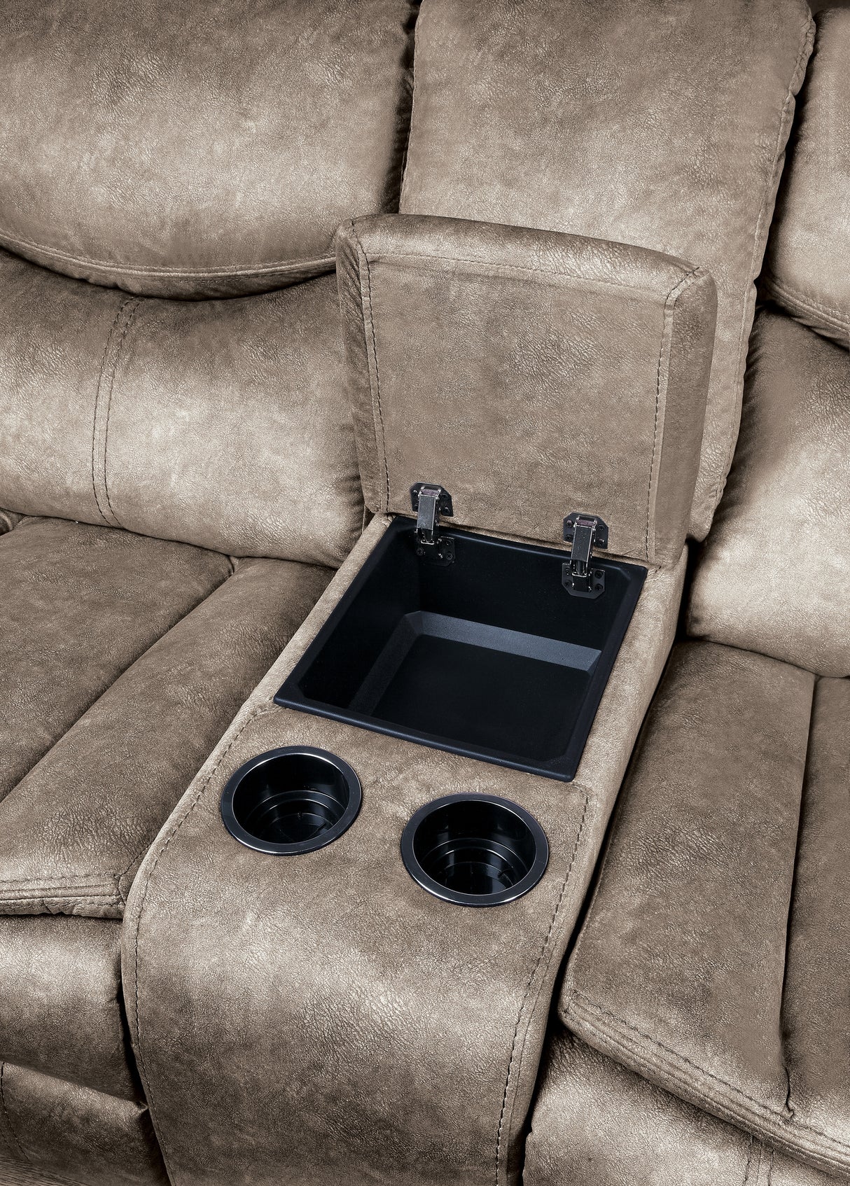 Bastrop Brown Microfiber Reclining Sofa and Loveseat from Homelegance - Luna Furniture