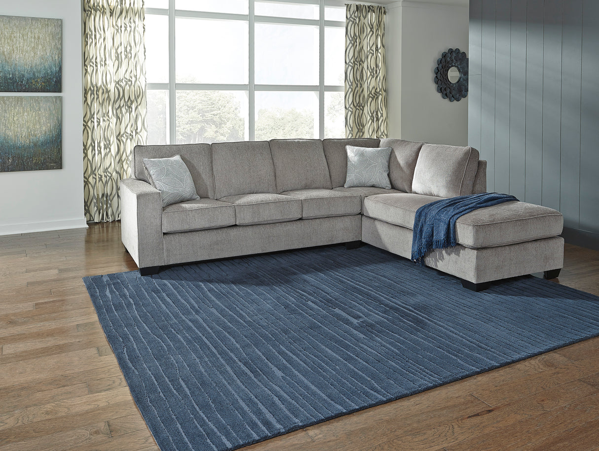 Altari Alloy 2-Piece RAF Chaise Sleeper Sectional from Ashley - Luna Furniture