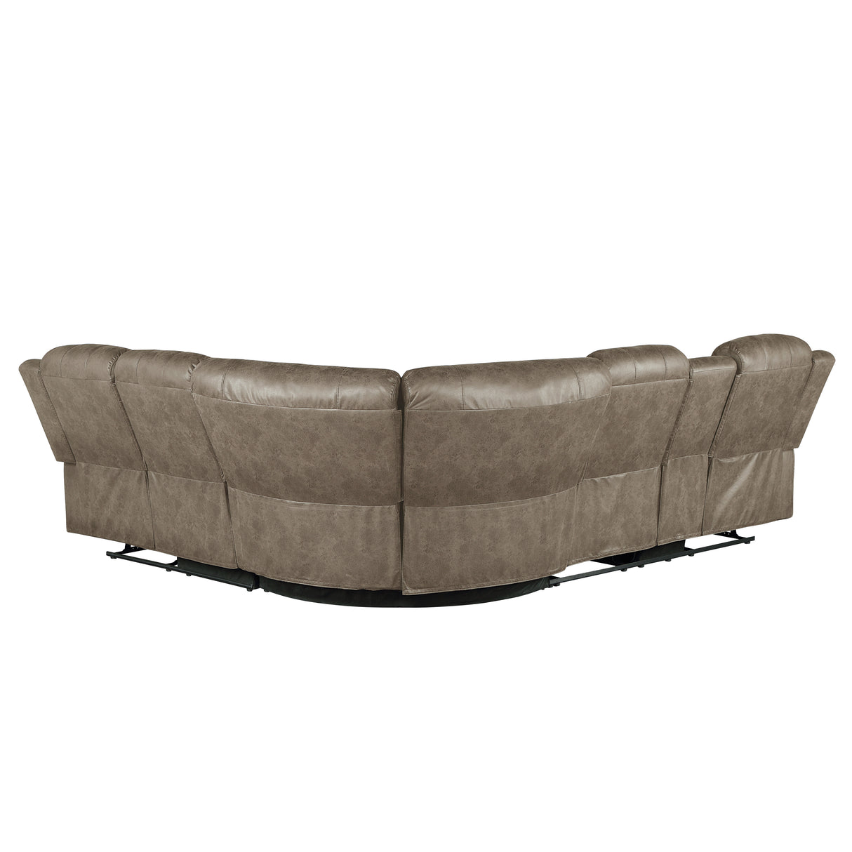 Centeroak Sandy Brown LAF Reclining Sectional from Homelegance - Luna Furniture